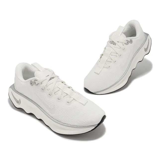 【NIKE 耐吉】慢跑鞋 Wmns Motiva 女鞋 白 銀 緩震 弧形大底 運動鞋(DV1238-103)