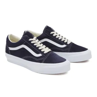 【VANS 官方旗艦】Premium Old Skool 36 男女款灰藍色滑板鞋/休閒鞋/帆布