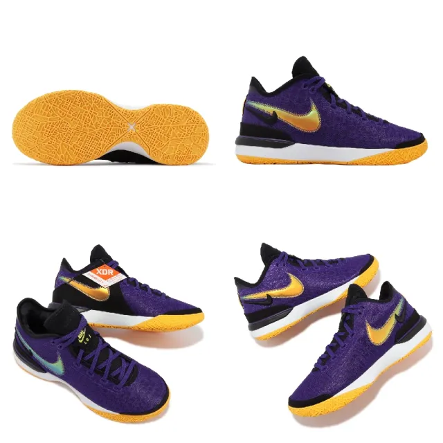 【NIKE 耐吉】籃球鞋 LeBron NXXT Gen EP Lakers 男鞋 紫 金 湖人配色 中筒 LBJ(DR8788-500)