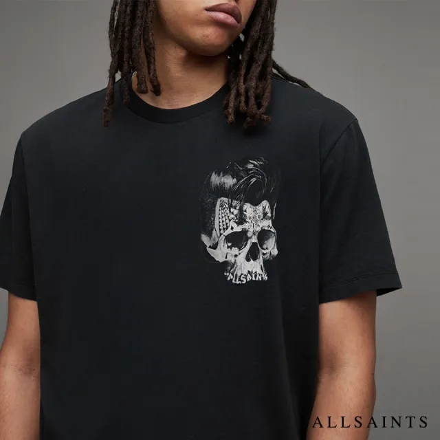 【ALLSAINTS】RELICS 短袖T恤Washed Black MG067Z(寬鬆版型)