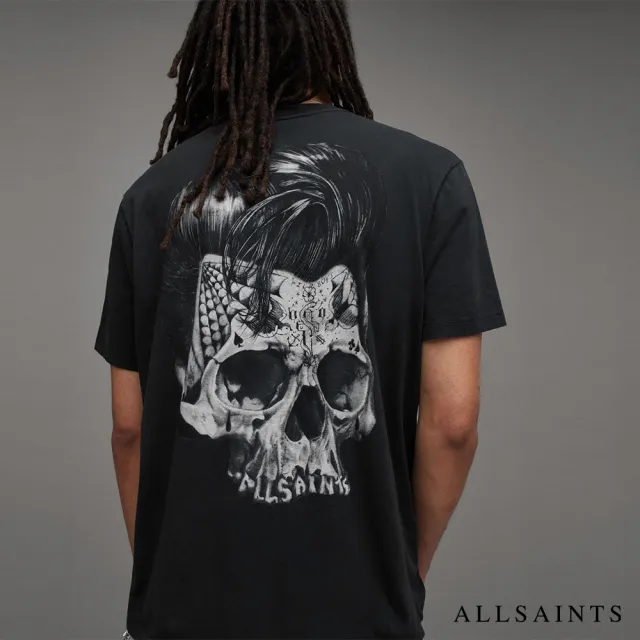 【ALLSAINTS】RELICS 短袖T恤Washed Black MG067Z(寬鬆版型)