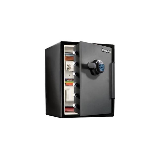 Sentry Safe SFW205FYC 保險箱結合防火防水設計，提供優異保護。支援鑰匙與密碼雙重開鎖方式，方便安全使用。保固期1年（人為損壞不保固，例如遺失鑰匙或鑰匙鎖在箱內）。適閤家居、辦公室存放重要檔案、珠寶等貴重物品，確保您的財物安全無虞。