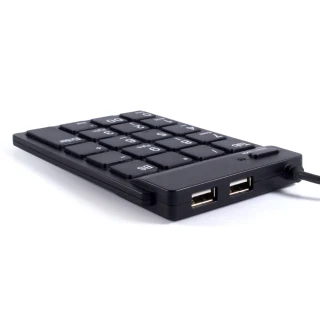 【morelife】超薄USB數字鍵盤-黑(SKP-7120H2K)