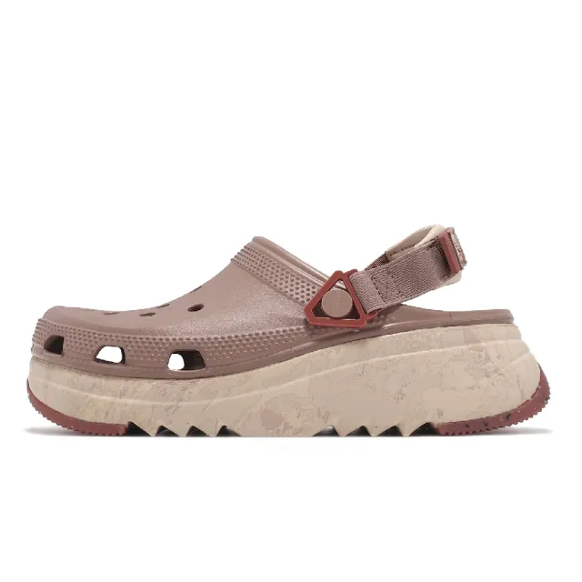 【Crocs】洞洞鞋 Hiker XcspMrbld Clog 男鞋 女鞋 拿鐵色 經典獵戶印花克駱格 卡駱馳(2096432Q9)