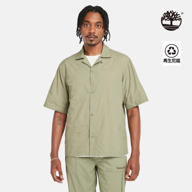 Timberland 男款灰綠色快乾可收納襯衫(A5SKQ590)