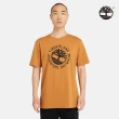 【Timberland】男款小麥色標語Logo短袖T恤(A2Q4AP47)