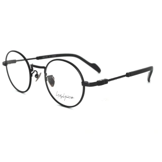 【Y-3 山本耀司】Yohji Yamamoto 日式美學復古 圓框光學眼鏡(黑-YY19-0028-1)