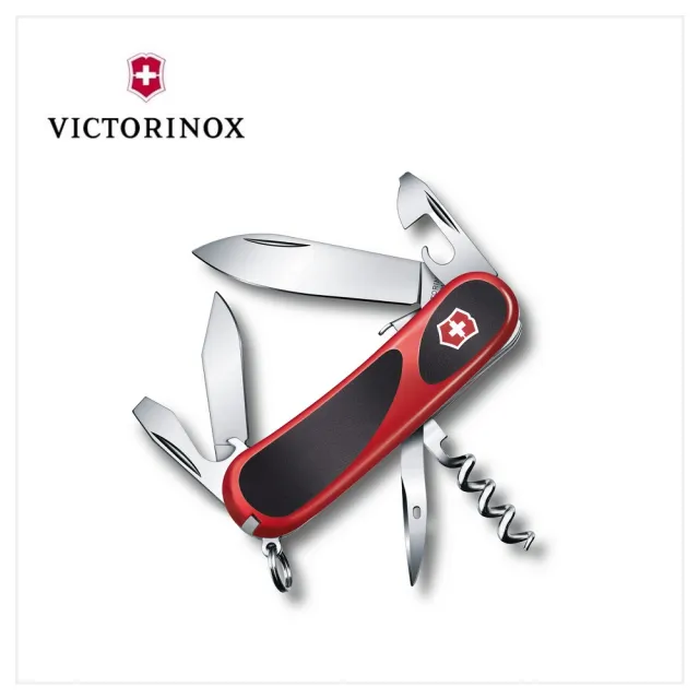 【VICTORINOX 瑞士維氏】瑞士刀 12用/85mm/紅黑(2.3603.SC)