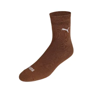 【PUMA】襪子 Fashion Ankle 咖啡 白 中筒襪 短襪 男女款 台灣製 單雙入(BB1261-04)