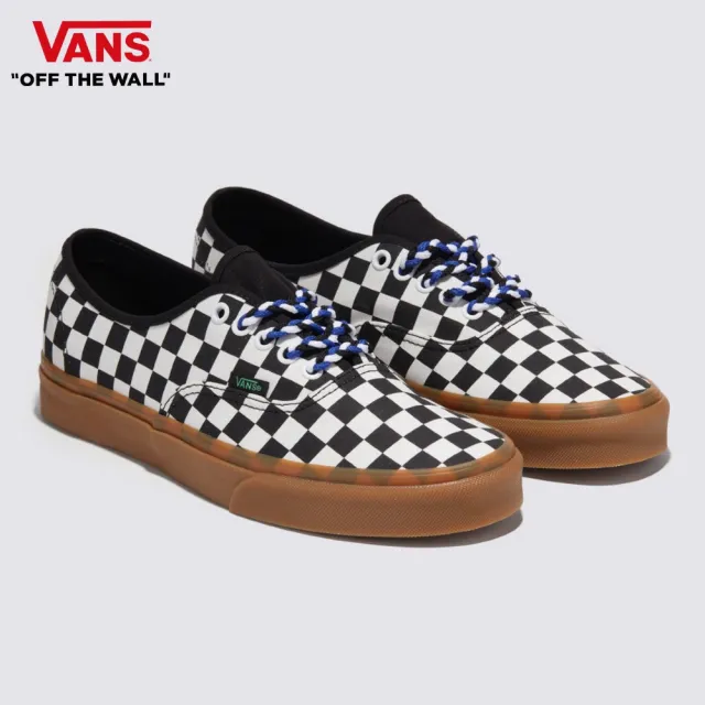 【VANS 官方旗艦】Authentic 男女款黑白棋盤格滑板鞋/休閒鞋/帆布