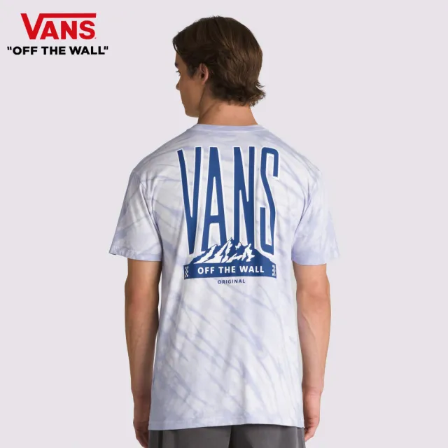 【VANS 官方旗艦】Peaked 男女款紫色紮染短袖T恤