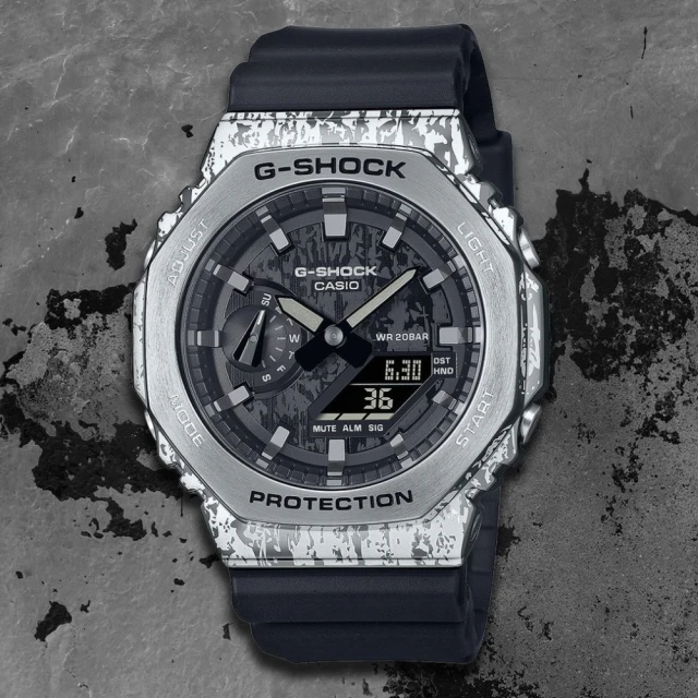 CASIO 卡西歐 G-SHOCK 單色美學八角錶殼耐衝擊運