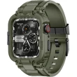 【Amband】Apple Watch 專用保護殼 M1 軍綠 TPU 錶帶(42mm/44mm/45mm - Apple Watch 8/7/6/SE/5/4/3/2/1)