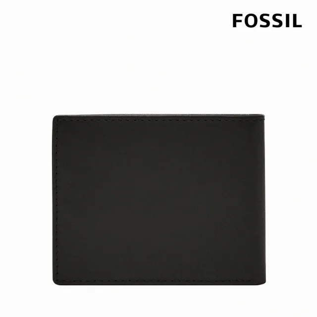 【FOSSIL 官方旗艦館】Derrick 二合一可拆式短夾-黑色 ML3685001(禮盒組附鐵盒)