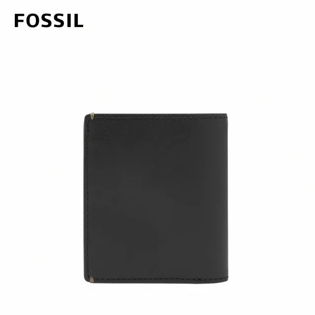 【FOSSIL 官方旗艦館】Joshua 仙人掌純素皮革皮夾-黑色 ML4462B001(禮盒組附鐵盒)