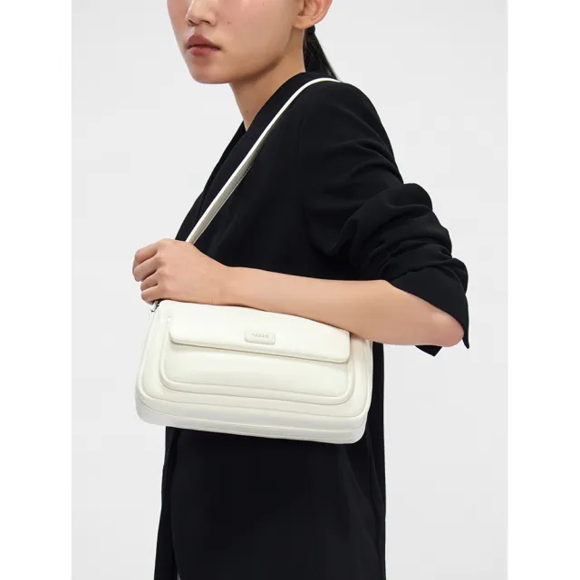 【PEDRO】Alana 單肩包/側背包-黑/白(小CK高端品牌 熱賣 禮物 開學)