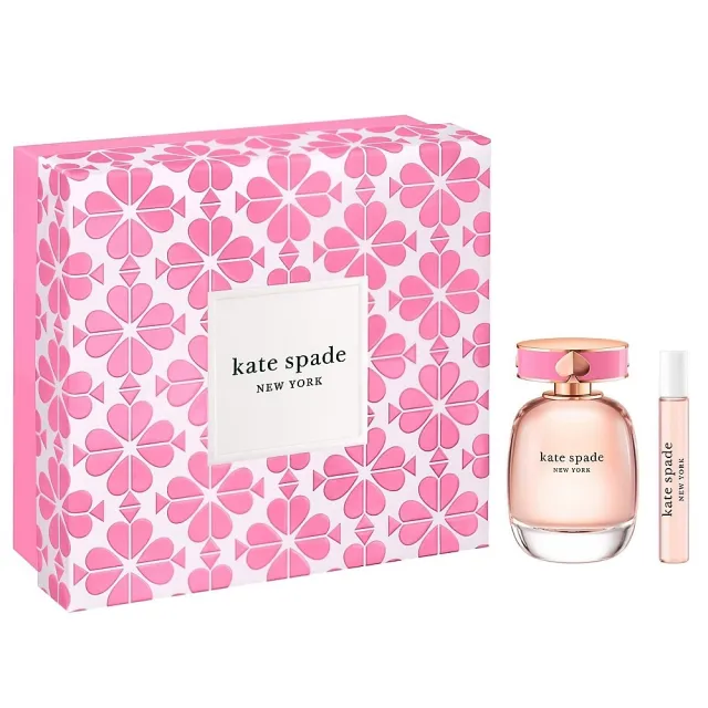 【KATE SPADE】Kate Spade 桃氣甜心淡香精禮盒(淡香精60ml+香水筆7.5ml.專櫃公司貨)