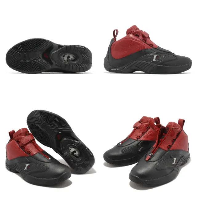 【REEBOK】籃球鞋 Answer IV 男鞋 黑 紅 艾佛森 皮革 拉鍊 隱藏式鞋帶 Allen Iverson(100033883)