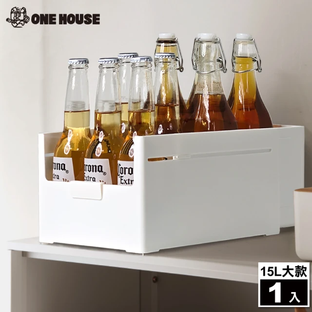 ONE HOUSEONE HOUSE 15L 日創系伸縮收納盒-前後伸縮款-大款(1入)