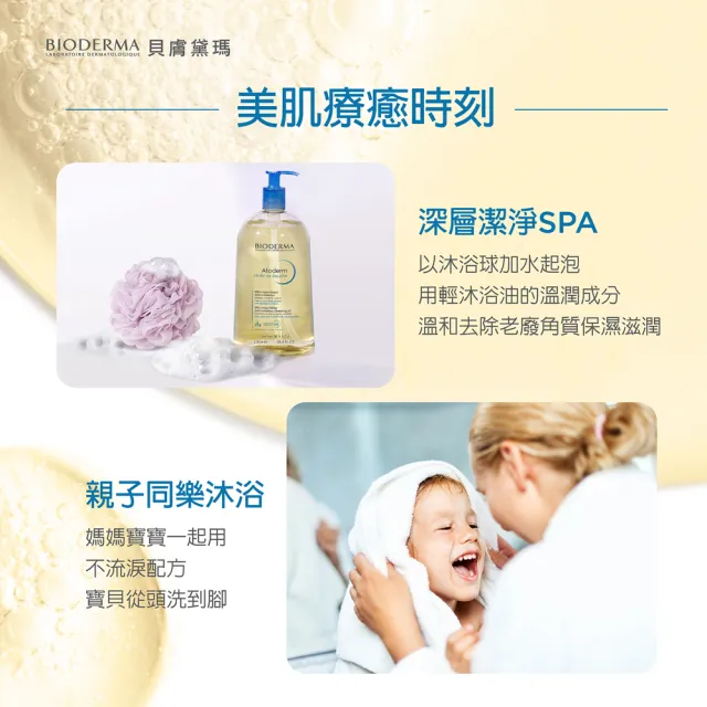 【BIODERMA 貝膚黛瑪 官方直營】舒益輕沐浴油1000ml