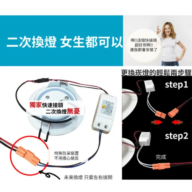 【青禾坊】好安裝系列 歐奇OC 10W 2入 可調角度聚光型 超薄款小崁燈 含變壓器(TK-AU110R)