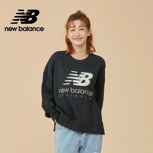 【NEW BALANCE】NB 衛衣上衣_女裝_黑色_AWT21500BK(亞版 版型正常)