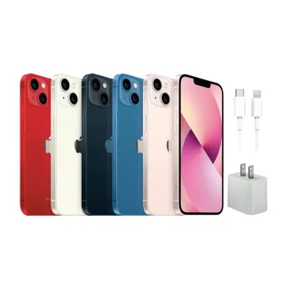 【Apple】A級福利品 iPhone 13 128G(6.1吋)原廠快充組