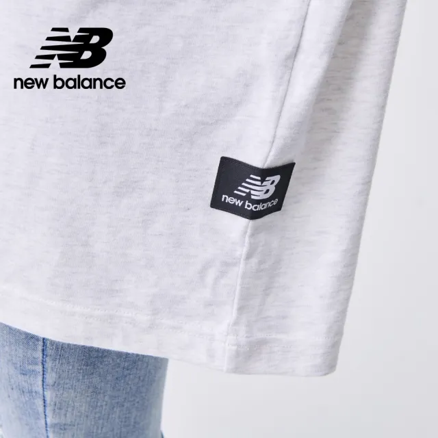 【NEW BALANCE】NB 美式風格字母短袖上衣_中性_象牙白_UT31551SAH_UT31551BK(IU著用)