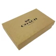 【COACH】C LOGO雙面用/雙扣頭男款寬版皮帶禮盒(黑灰)