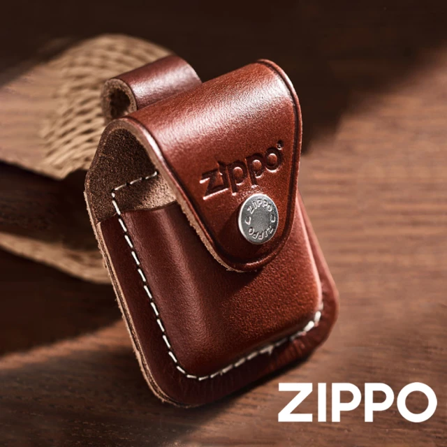 Zippo 打火機釦型皮套-棕色(美國防風打火機)