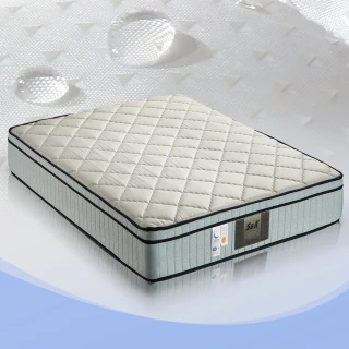 【S&K】3M防潑水記憶膠獨立筒床墊(單人加大3.5尺)