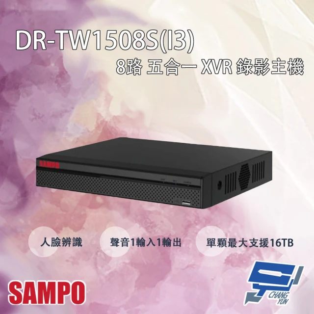 CHANG YUN 昌運 SAMPO聲寶 DR-TW1508S-I3 8路 五合一 XVR 錄影主機