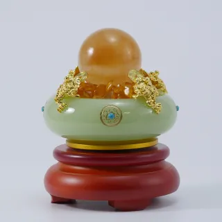 【先藝堂】金蟾玉琉璃聚寶盆