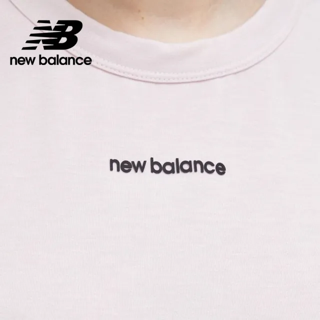 【NEW BALANCE】NB 圓領前短後長運動背心_女裝_淺粉色_WT31104SOI(美版 版型偏大)