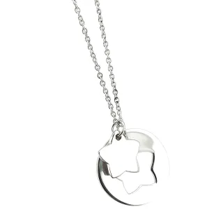 【Tiffany&Co. 蒂芙尼】925純銀-簍空星星墜式組女用頸鍊項鍊(展示品)