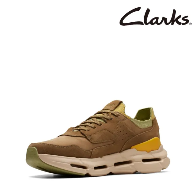 【Clarks】男鞋 NXE Lo蜂巢狀大底高回彈緩震休閒鞋(CLM73539C)