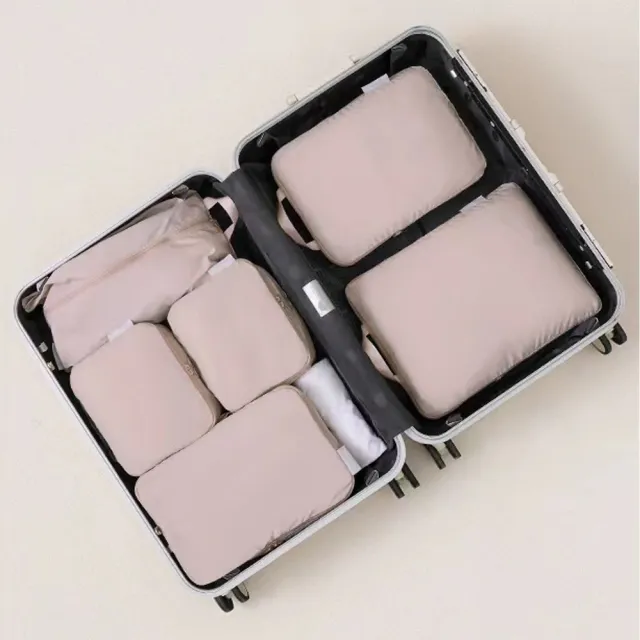 【Mass】高效壓縮收納袋6件組(輕便防水旅行袋/分類整理旅行收納/輕鬆提升行李箱空間)