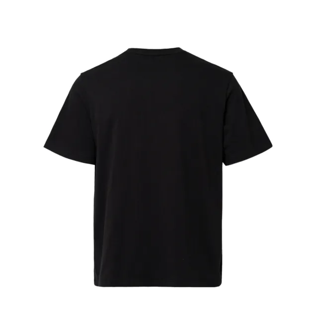 【Timberland】中性黑色徽章圖案短袖T恤(A66AQ001)