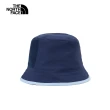 【The North Face 官方旗艦】北面男女款藍色雙面配戴休閒漁夫帽｜7WGYU5I