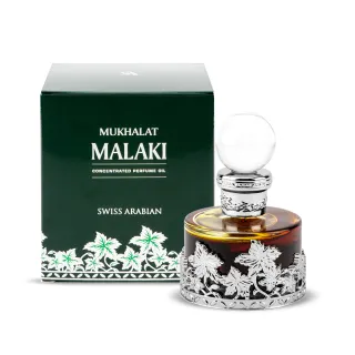 【SWISS ARABIAN 瑞士-阿拉伯】Mukhalat Malaki煙羽馬卡龍 香水油25ml(藏紅花與沉香-專櫃公司貨)