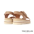 【TINO BELLINI 貝里尼】歐洲進口全真皮雙寬帶厚底涼鞋FSNT014(裸膚)