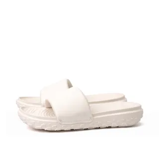 【The North Face 官方旗艦】北面女款米白色品牌LOGO輕便拖鞋｜8A99WID