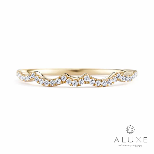 【ALUXE 亞立詩】18K金 鑽石戒指 牽動的心 RW0824(3色任選)