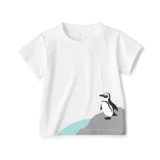 【MUJI 無印良品】幼兒棉混聚酯纖維容易穿脫印花短袖T恤(共9色)