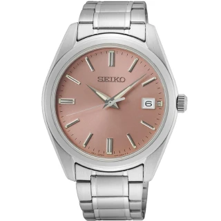【SEIKO 精工】官方授權 CS系列 香檳色面盤 大三針時尚中性腕錶-錶徑40.2mm SK008(SUR523P1)