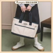 【COVERNAT】韓國 大款 帆布 雙口袋 手提袋 大容量 媽媽包(秋冬新品)