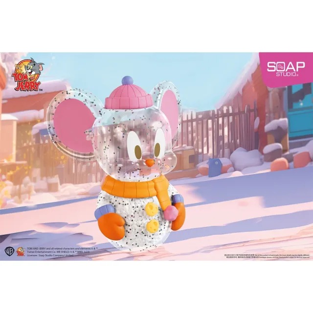 【Beast Kingdom 野獸國】湯姆貓與傑利鼠 傑利鼠 聖誕款 Blop Blop系列(SOAP STUDIO CA435)