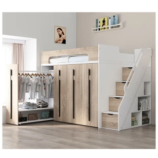 【高斯】抽拉衣櫃未來無限收納空間床(衣櫃、收納、衣服、收納空間)
