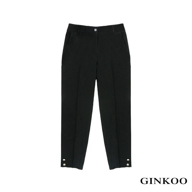 GINKOO 俊克 素色波浪袖棉質上衣品牌優惠