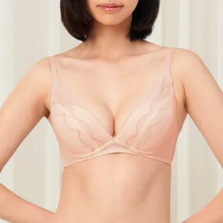 【Triumph 黛安芬】Style Seduction 時尚誘惑系列 無鋼圈深V內衣 B-D(柔情粉)